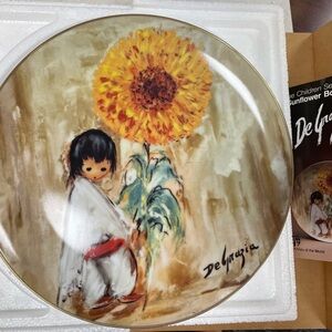 Sunflower Boy Plate